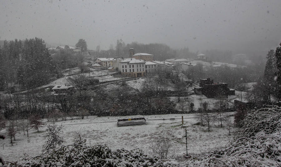 La Arboleda y Munitibar, cubiertos por la nieve