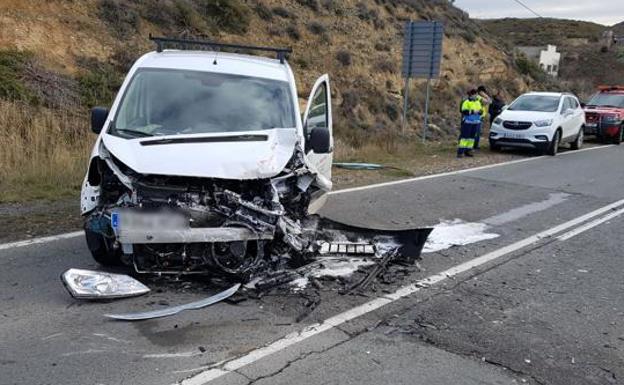 La furgoneta Citröen implicada en el accidente.