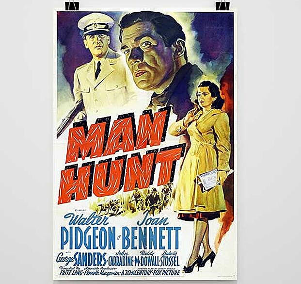 Poster promocional de 'El hombre atrapado' (1941).