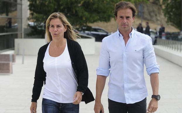 Arantxa Sánchez Vicario y Josep Santacana, hace cinco años.