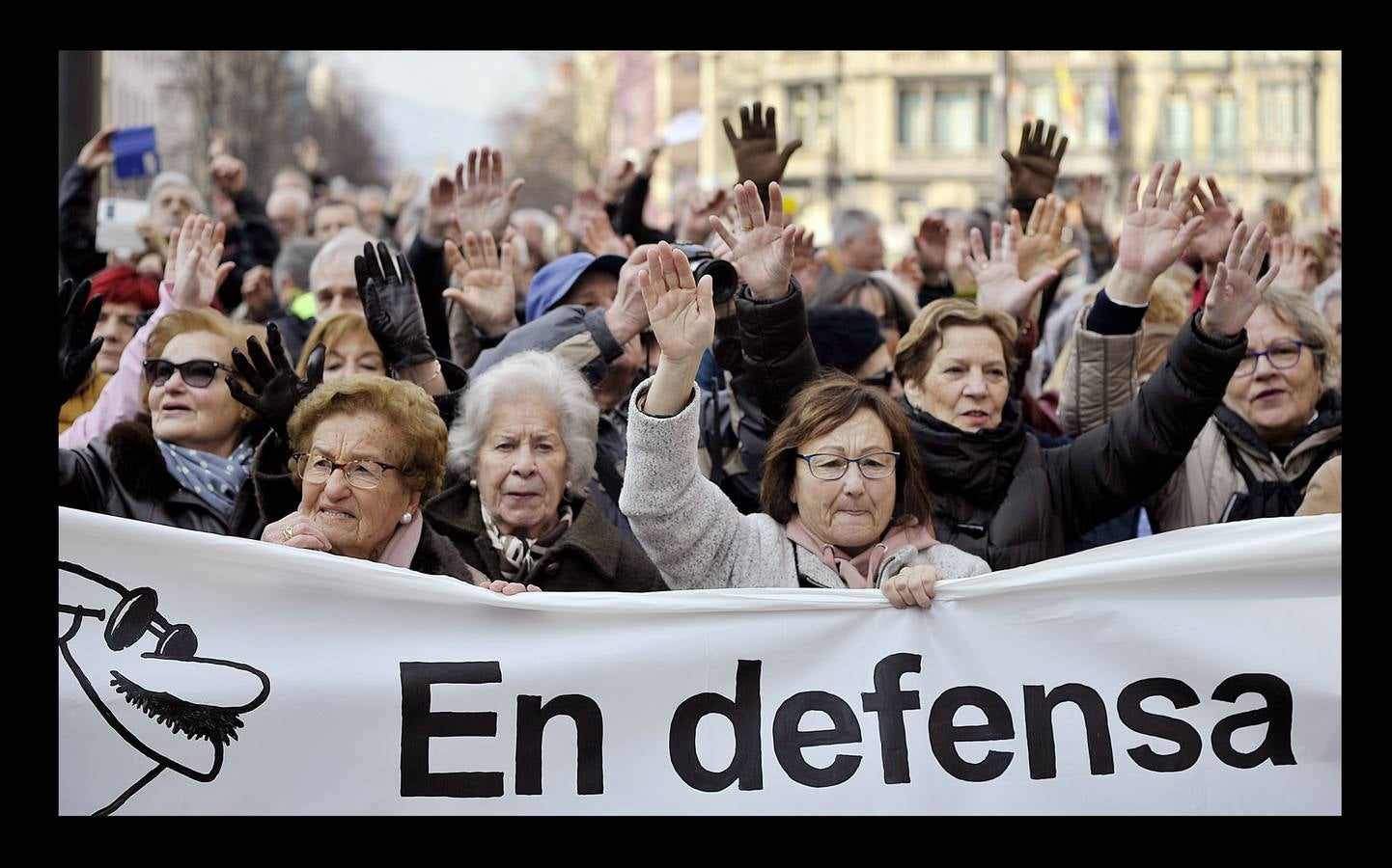 Fotos: Manifestación multitudinaria de jubilados en Bilbao