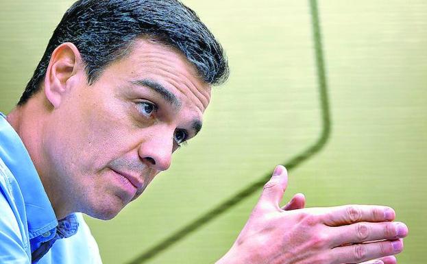 Pedro Sánchez acudió el miércoles a Bilbao para protagonizar un acto político con militantes.