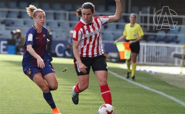 Lucía, durante un partido.