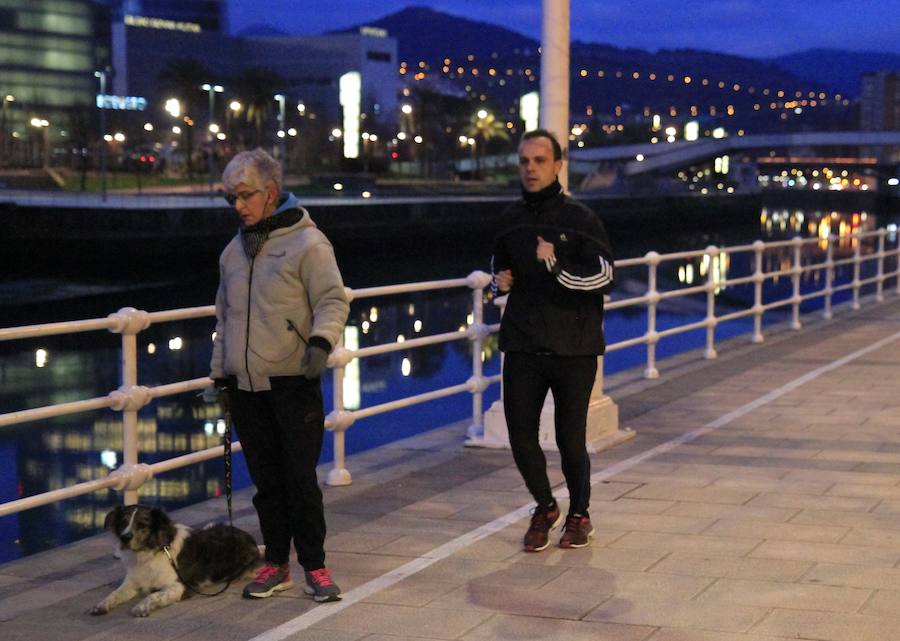 Bilbao ha registrado una mínima de -1º y el el monte Oiz se han alcanzado los -10º