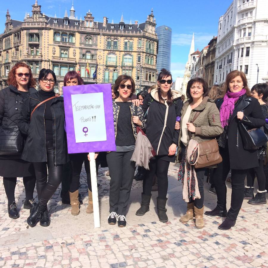 Las mejores fotos del Día Internacional de la Mujer 2018 en Bilbao y Bizkaia, con imágenes de las concentraciones y manifestaciones feministas.