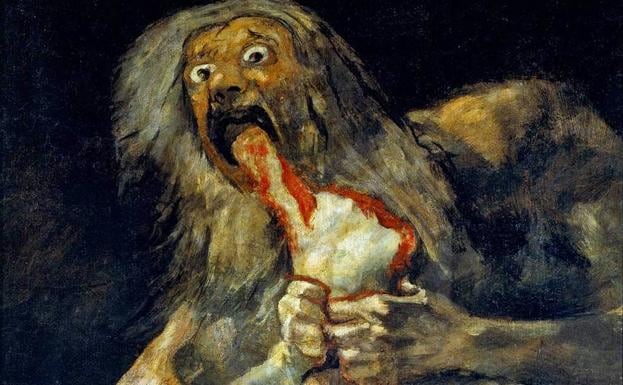 Saturno devorando a sus hijos, una de las obras más conocidas de Goya.