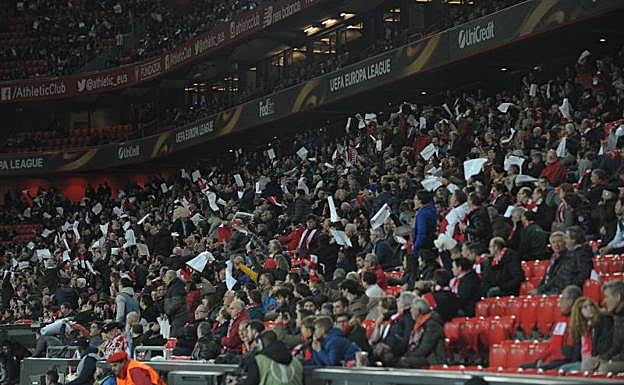 San Mamés mostró su descontento al final del encuentro.