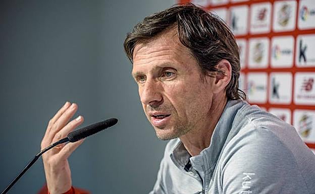 Ziganda, en una rueda de prensa.