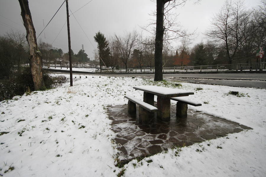 Fotos: Las imágenes del regreso de la nieve a Bizkaia