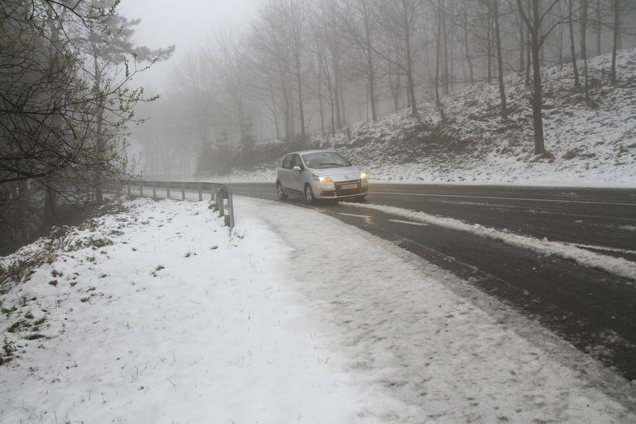 Fotos: Las imágenes del regreso de la nieve a Bizkaia