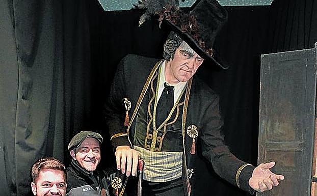 El Gigante a tamaño natural en el centro de interpretación.