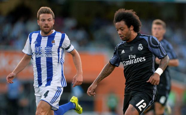 Illarramendi, en un partido contra el Real Madrid.