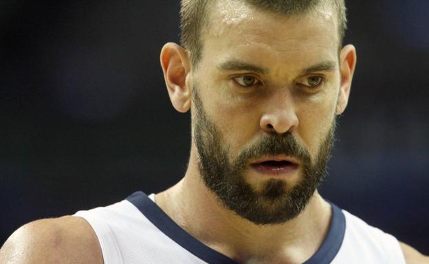 Marc Gasol, con gesto serio. 