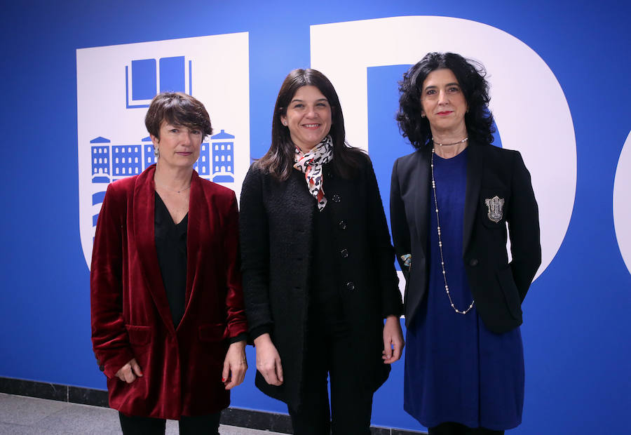 Laura Torres, Amaia Ruiz y Miriam Portell.