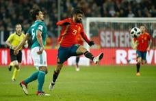 Diego Costa, durante el partido Alemania-España en Düsseldorf. 