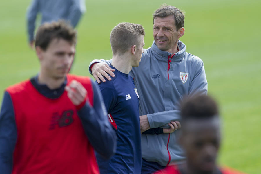 Fotos: El primer entrenamiento de Muniain tras recibir el alta