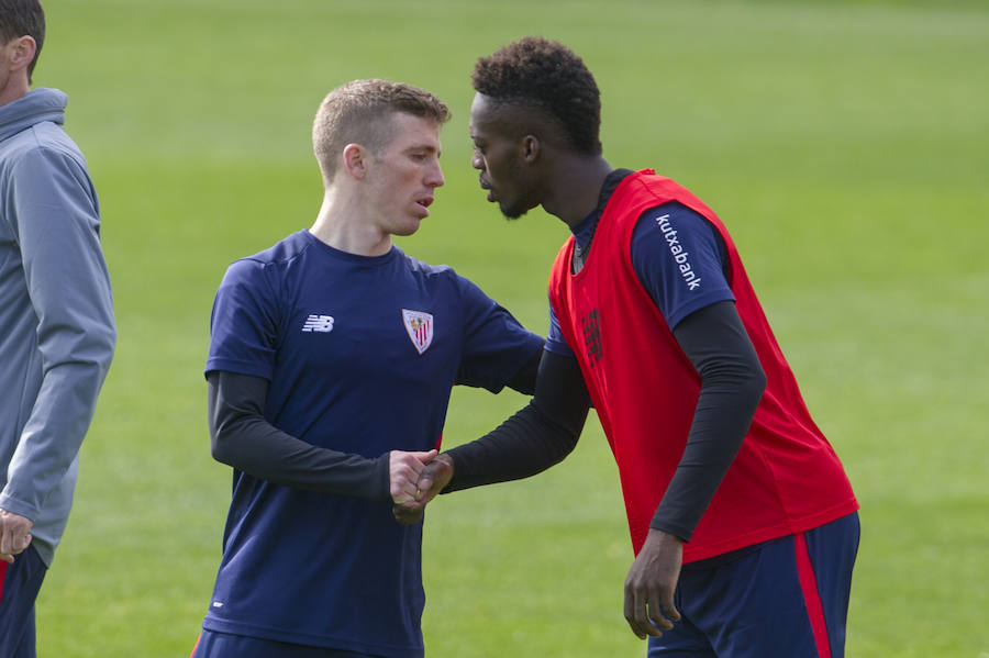 Fotos: El primer entrenamiento de Muniain tras recibir el alta
