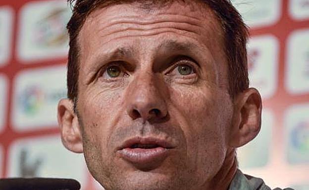 Ziganda, durante la rueda de prensa.