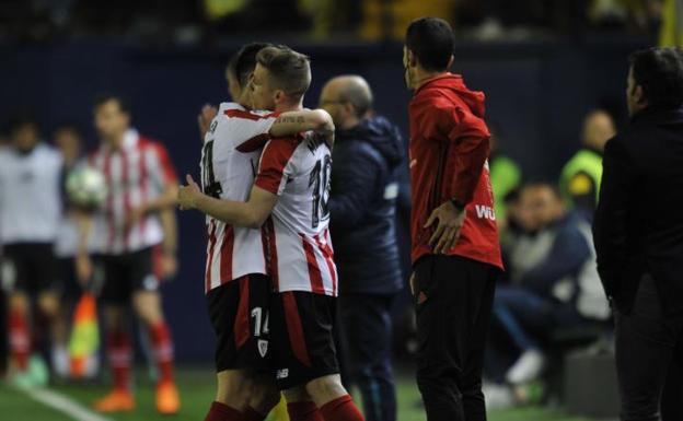 Muniain ha entrado en lugar de Susaeta.