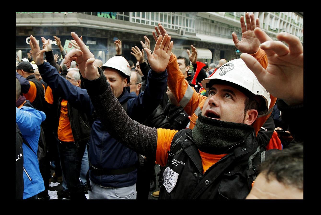 Fotos: Protesta en Bilbao de los trabajadores de Tubos Reunidos