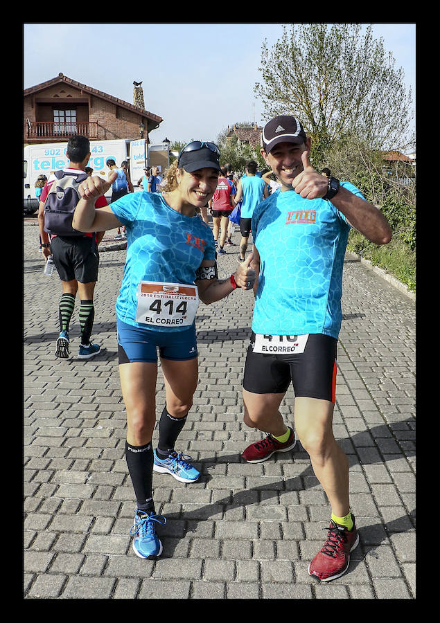 Los dos corredores del Alimco Running Fiz han bajado este domingo de la hora para completar los más de 15 exigentes kilómetros de la mítica prueba alavesa, patrocinada por EL CORREO