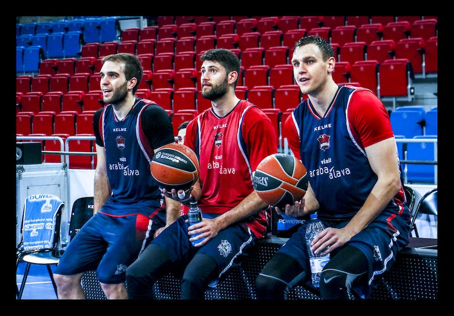 El equipo azulgrana prepara el tercer partido del 'play off' de Euroliga que se disputa este miércoles en Vitoria