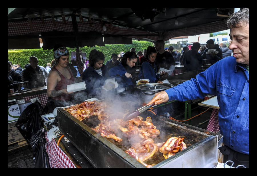 Fotos: El cielo encapotado y la amenaza de lluvia no ha deslucido la popular romería a las campas de Armentia