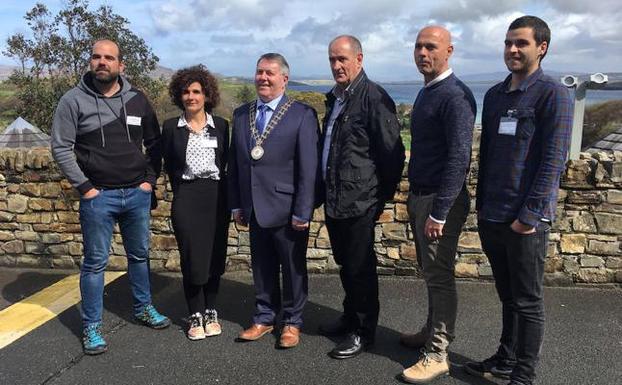 Representantes de Lea Artibai en su visita a Irlanda. 