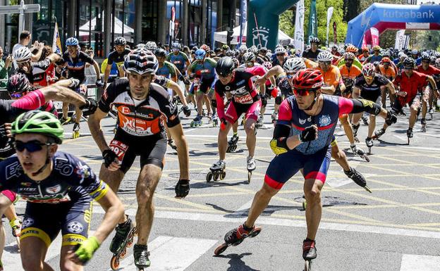 Galería. Por la tarde, ha sido el turno de los patinadores.