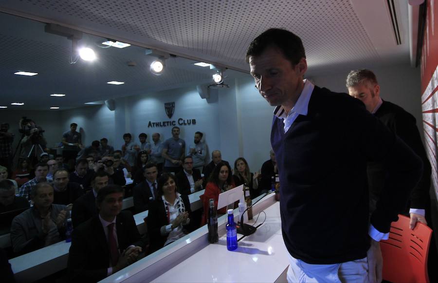 El adiós al entrenador del Athletic, en imágenes