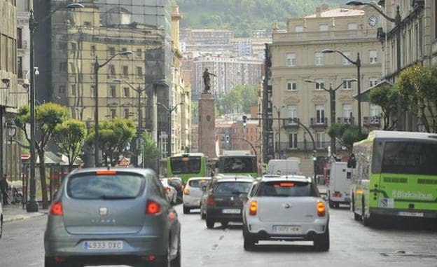 La detención se llevó a cabo ayer en la calle Hurtado de Amezaga.