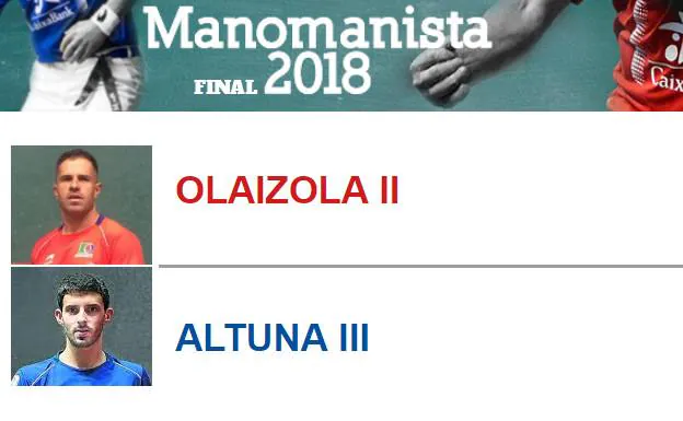 Finalistas del campeonato Manomanista 2018.