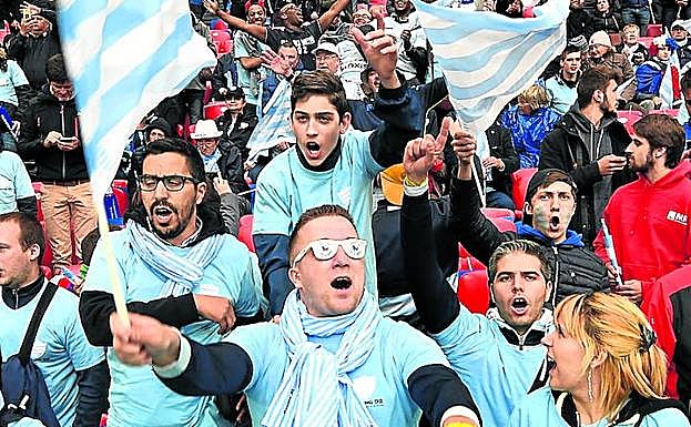 Los hinchas disfrutaron a lo grande en San Mamés.