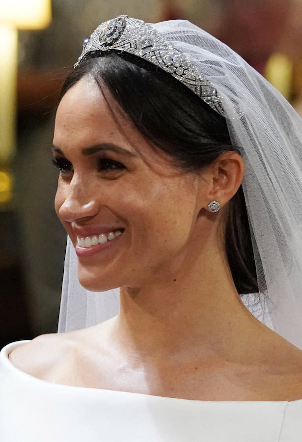 Fotos: El vestido de novia de Meghan Markle al detalle