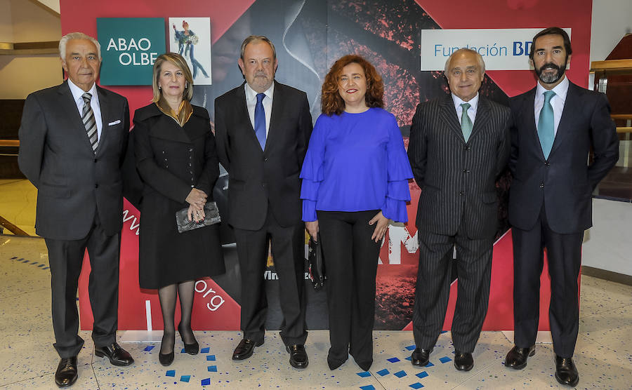 Carmelo Flores, Aintzane Juaristi, Pedro Azpiazu, Nekane Alonso, Txema Vázquez Eguskiza y Rafael Orbegozo.