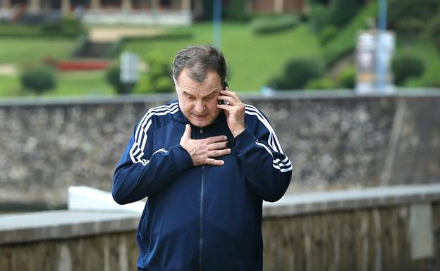 Marcelo Bielsa, durante su etapa en el Athletic. 