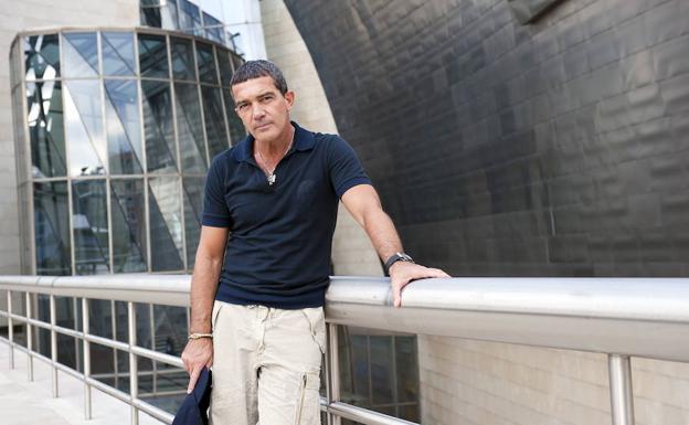 Antonio Banderas, durante una visita al Museo Guggenheim en 2011.