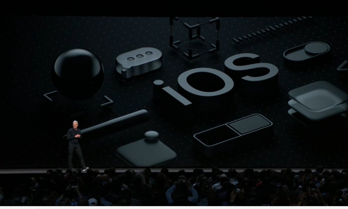 El CEO de Apple, Tim Cook, en un momento de la presentación de iOS 12. 