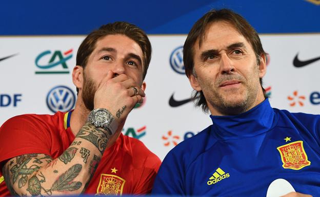 Mensaje de unidad de Sergio Ramos tras la destitución de Lopetegui: «Ayer, hoy y mañana, juntos»