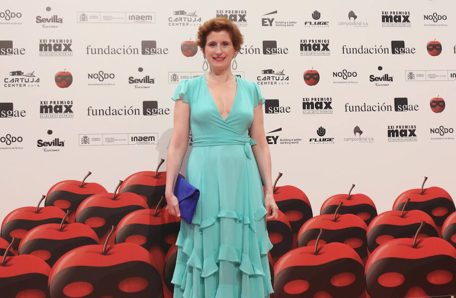 La actriz Mari Paz Sayago a su llegada a la XXI edición de los Premios Max de las Artes Escénicas.