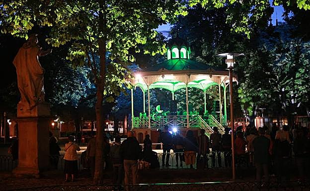 El kiosko de La Florida será uno de los lugares de Vitoria que se ilumine de verde por la ELA.