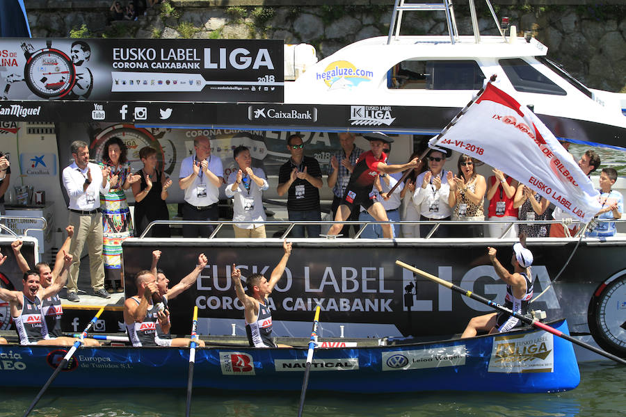 Urdaibai se ha impuesto en la regata por delante de Hondarribia