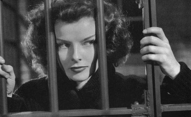 Katharine Hepburn en una escena de 'La fiera de mi niña' (1938).