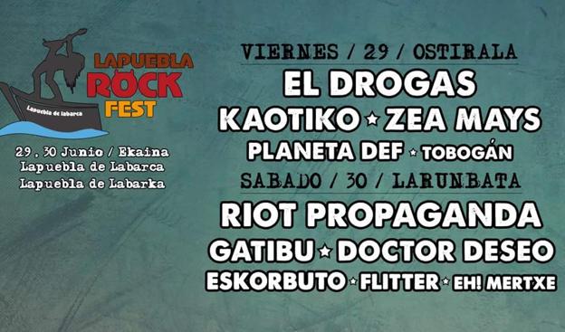 Suspendidos por las lluvias los conciertos de este viernes de Lapuebla Rock Fest