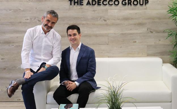 Enrique Sánchez, CEO de Adecco y Miguel Castillo, CEO temporal.