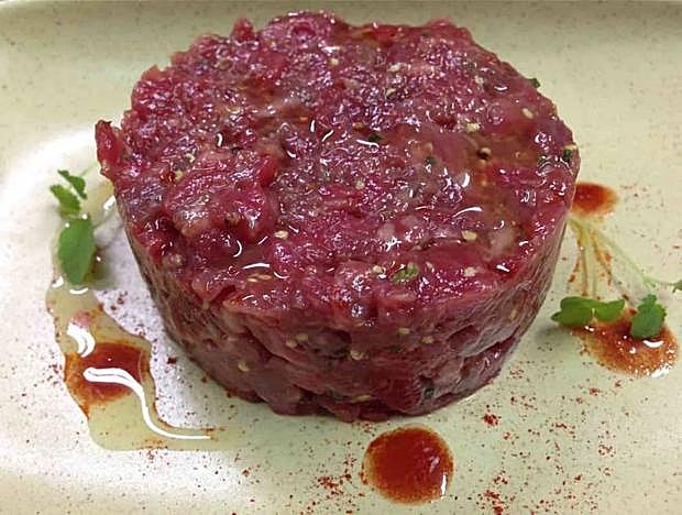 Steak tartar.