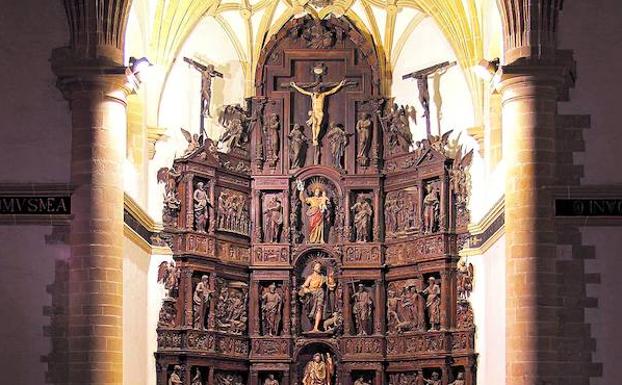 Herencia. El retablo de la iglesia de San Andrés es una de las joyas artísticas de Eibar.