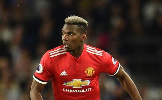 Paul Pogba, en un partido con el Manchester United. 