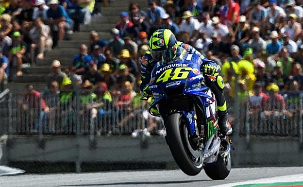 La Yamaha de Valentino Rossi. 