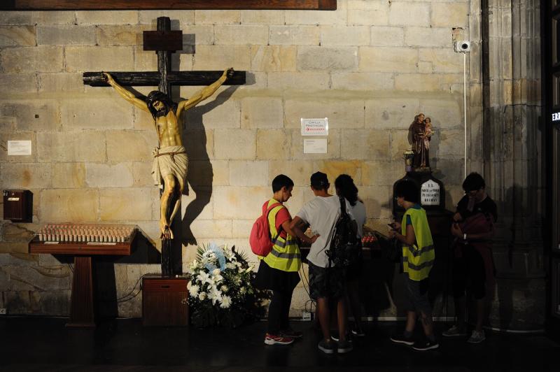 Fotos: Peregrinación hasta Begoña para homenajear a la Amatxu